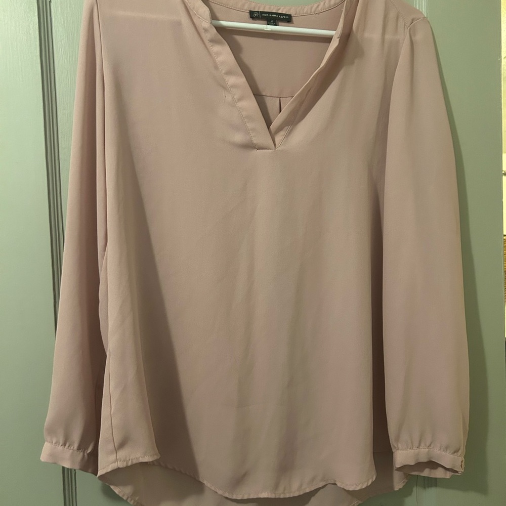 Adrianna Papell Soft Pink Blouse